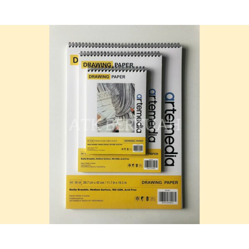 

ARTEMEDIA WIRE RING DRAWING SKETCH BOOK BUKU GAMBAR SKETSA A3 A4 A5