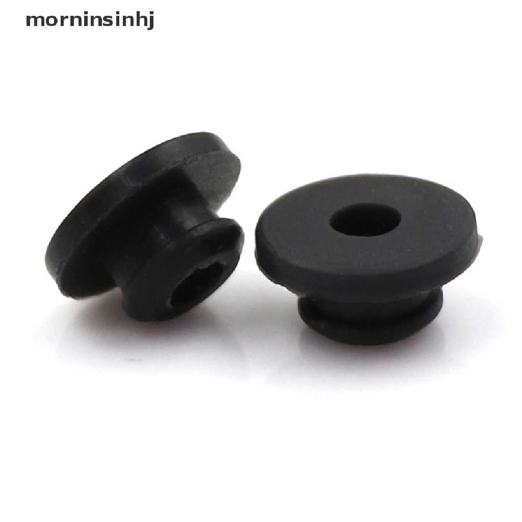 Mornin 50pcs / Set Jarum Mesin Tato Bahan Karet Silikon Warna Hitam