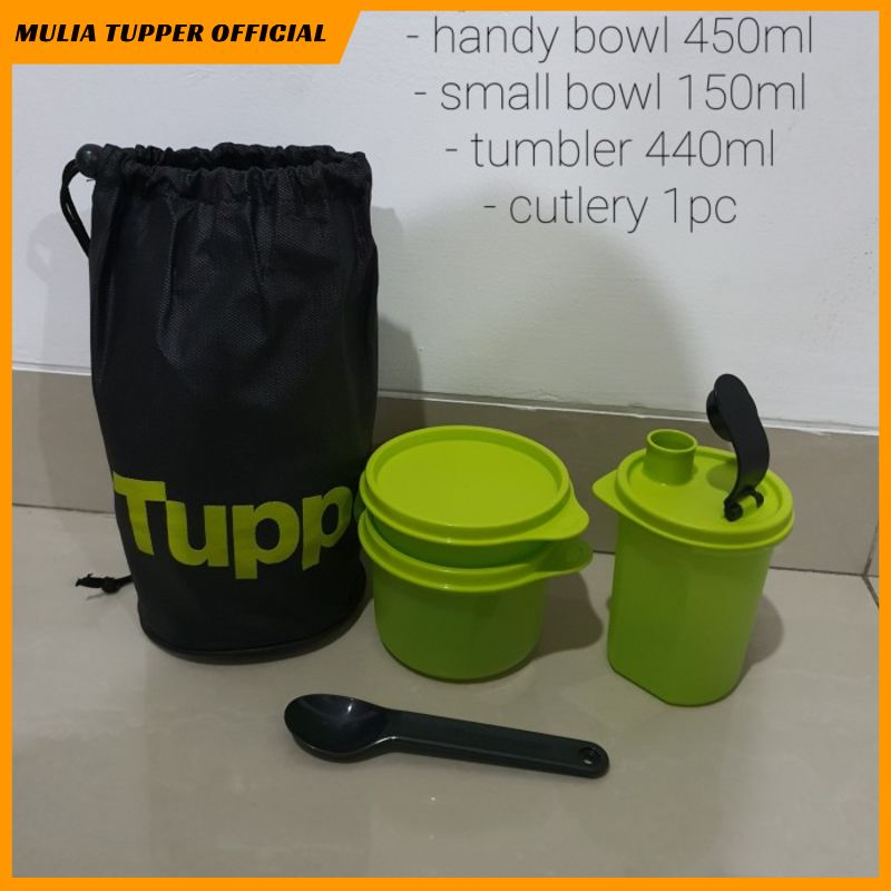 Tupperware Ramadhan Set Kotak Bekal warna hitam saja