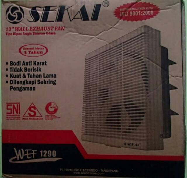 Sekai Wall Exhaust Fan WEF 1290 Kipas Angin Dinding Tembok sekai