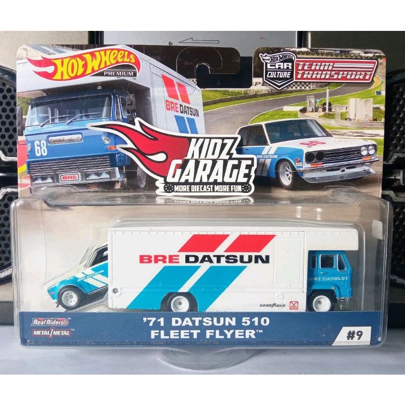 Hot Wheels Team Transport 71 Datsun 510 Fleet Flyer