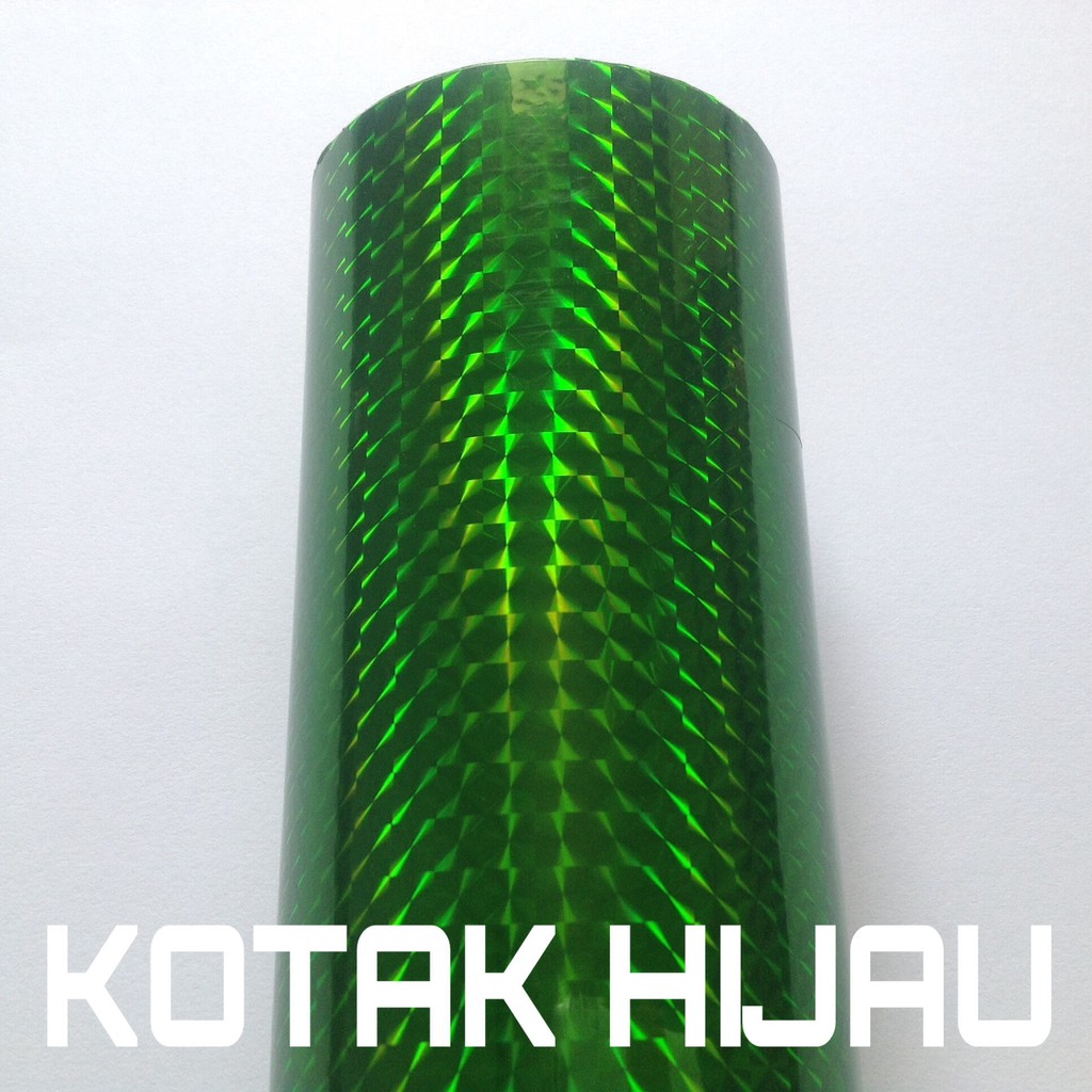 

STIKER HOLOGRAM MOTIF KOTAK HIJAU LURE 3D (15CM X 50CM) (30CM X 25CM) (10CM X 100CM) (20CM X 100CM) (30CM X 100CM) (60CM X 100CM)