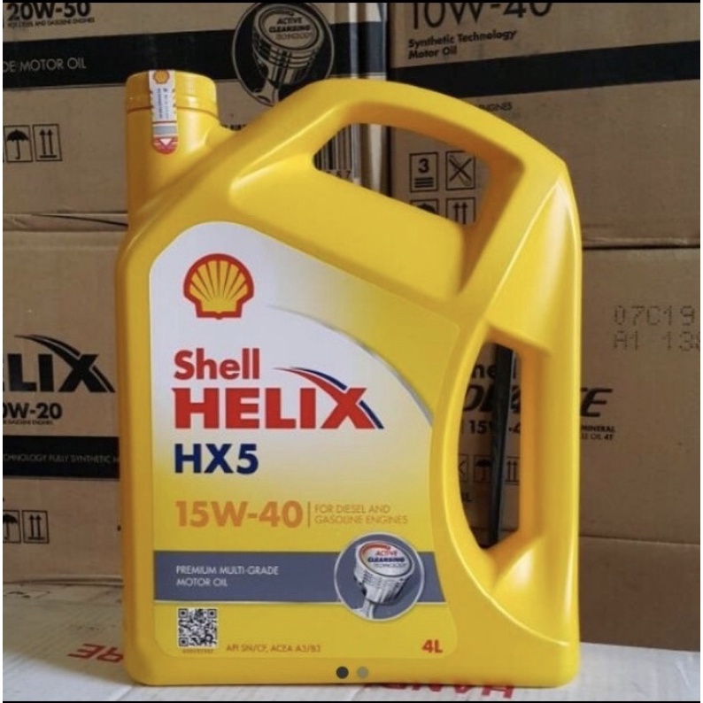 OLI PELUMAS MESIN SHELL HELIX HX5  15W-40 4L