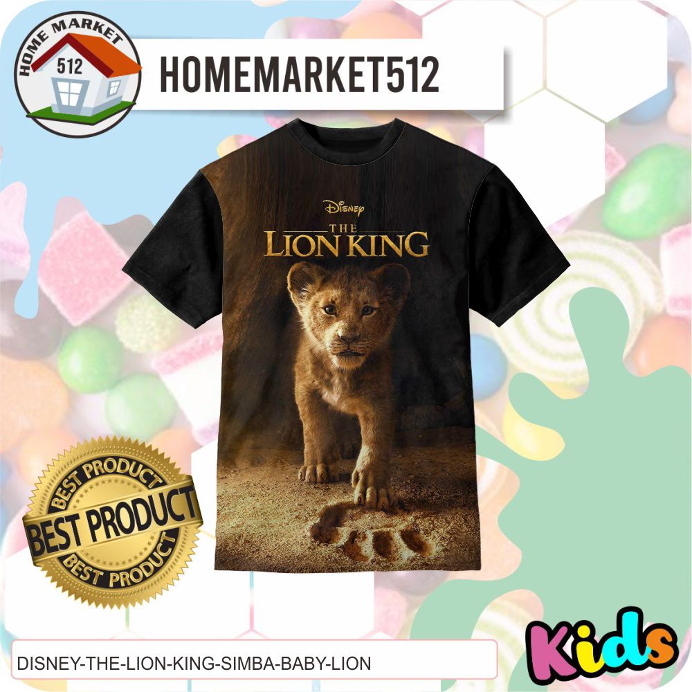Kaos Anak The Lion King Simba Baby Lion Kaos Anak Laki-laki Dan Perempuan | Homemarket512