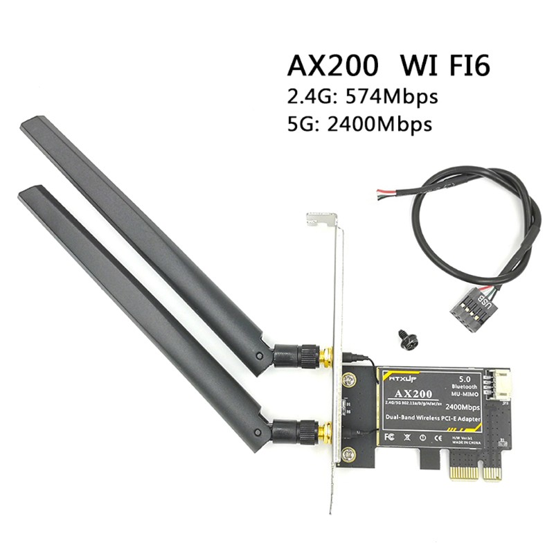 Wifi 6 ax200 160mhz. PCIE WIFI Card/Intel ax200.