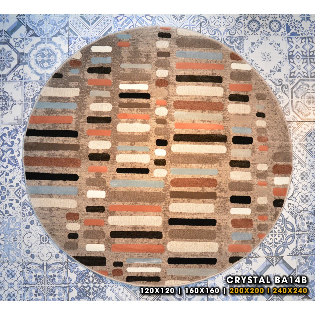 Karpet Minimalis Bulat Crystal 160x160