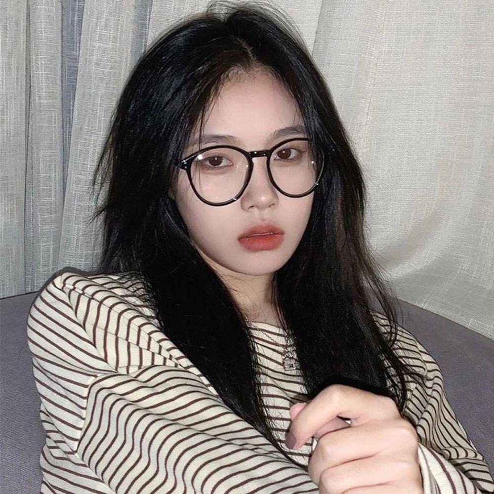 Mxbeauty Kacamata Frame Bulat Korean PC Fashion Vintage Round Eyewear