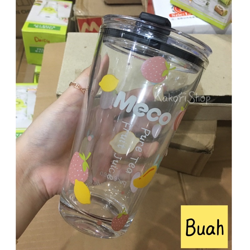 Jual 450ml Tumbler Kaca Beling Botol Minum Motif Snoopy Daisy Bottle Tumblr Glass Reusable 6387