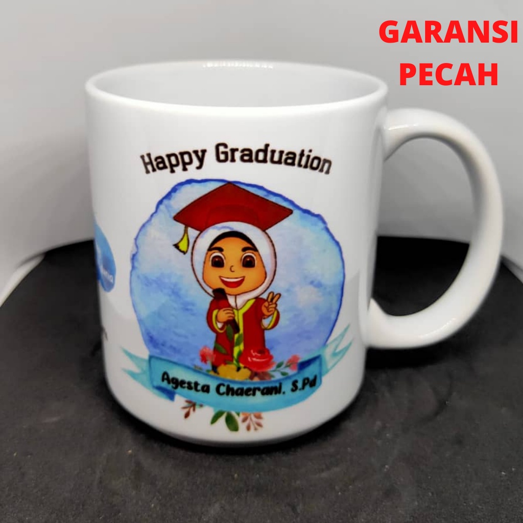 GMC-03 / Souvenir Mug Custom Desain Wisuda Mug SQ ONE IMPORT