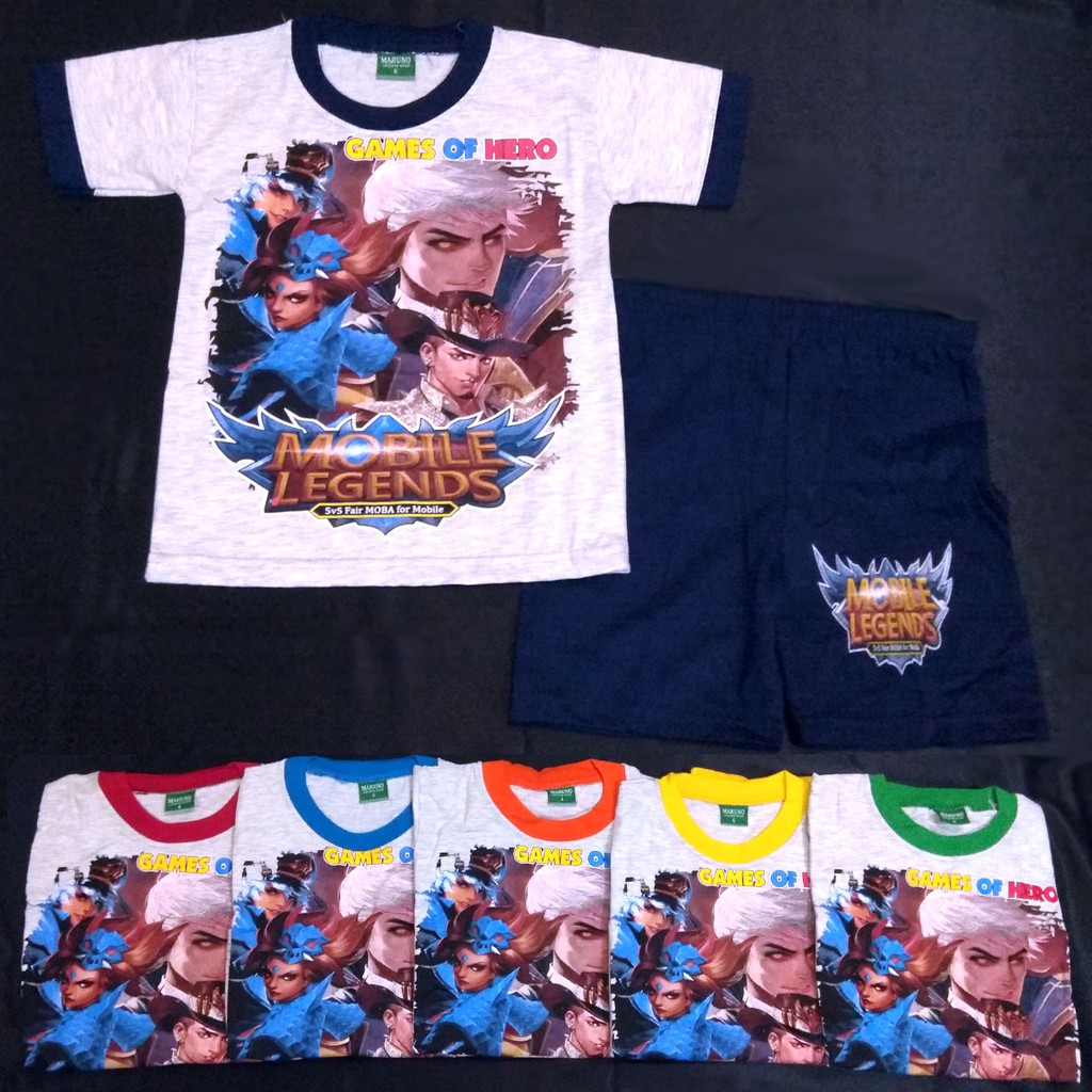 Maruno Baju Anak Mobile Legend Keren 2 7 Tahun Shopee Indonesia