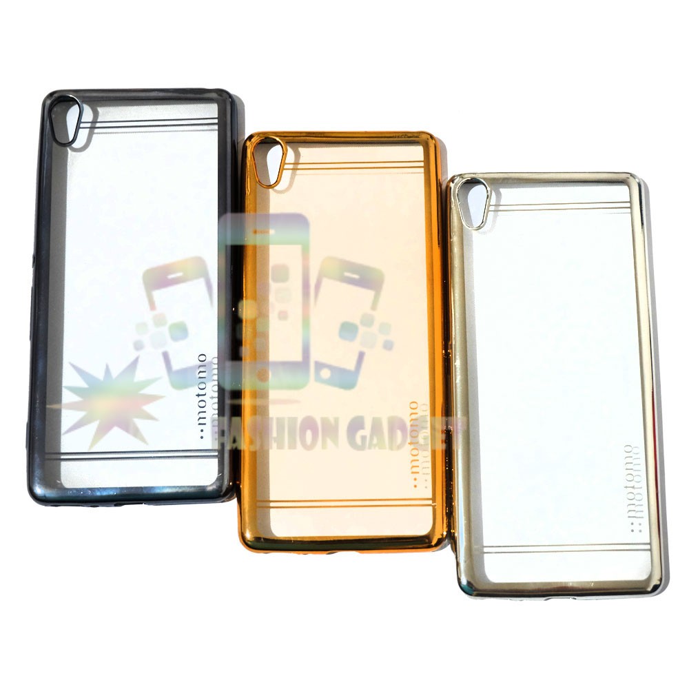 Softcase Sony Xperia XA / XA Dual F3116 Motomo Chrome Casing SilikonvSony Xperia XA / XA Dual F3116