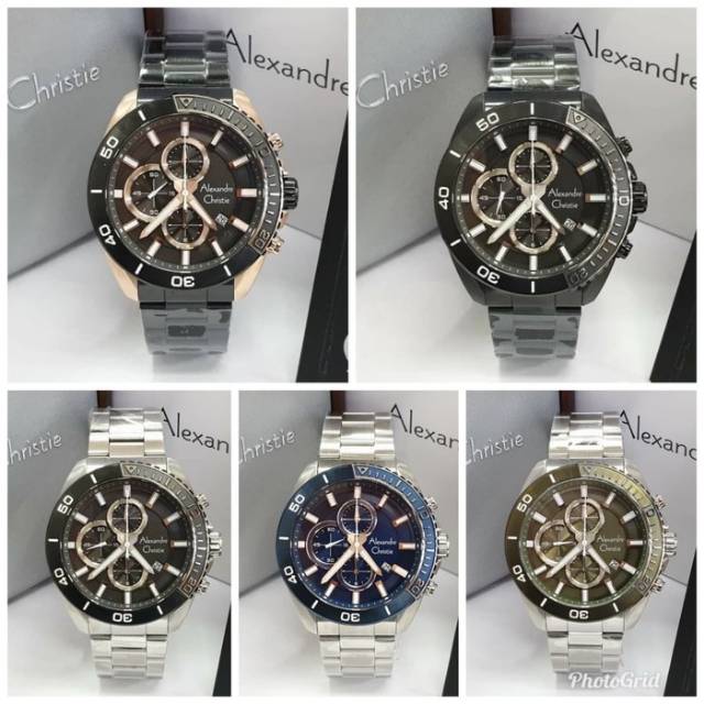 Alexander christie ac6543 ac 6543 chronograph jam pria original