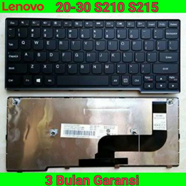 Keyboard Laptop Lenovo IdeaPad S210 S210T S215 S215T S20-30 Hitam