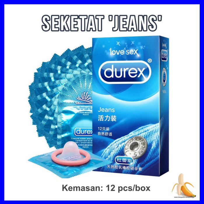 Kondom Durex Climax 6 PCS Privasi Aman Condom Tipis Tahan Lama Bergerigi Gerigi Obat Kuat-Jeans