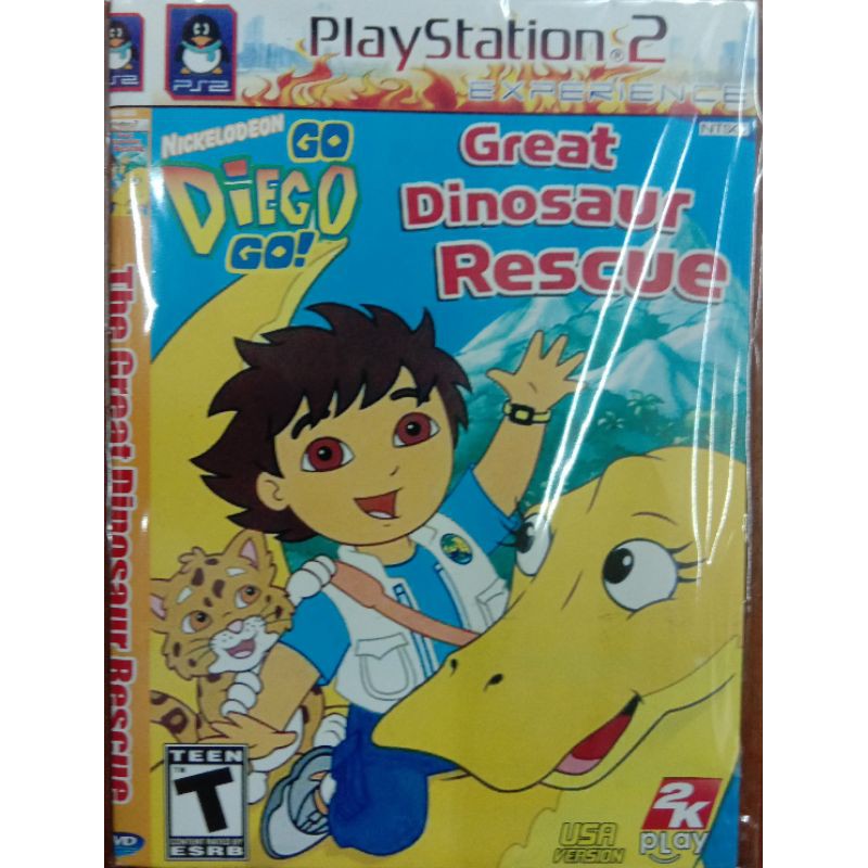 Kaset Ps2 Game Go Diego Go Great Dinosaur Recue