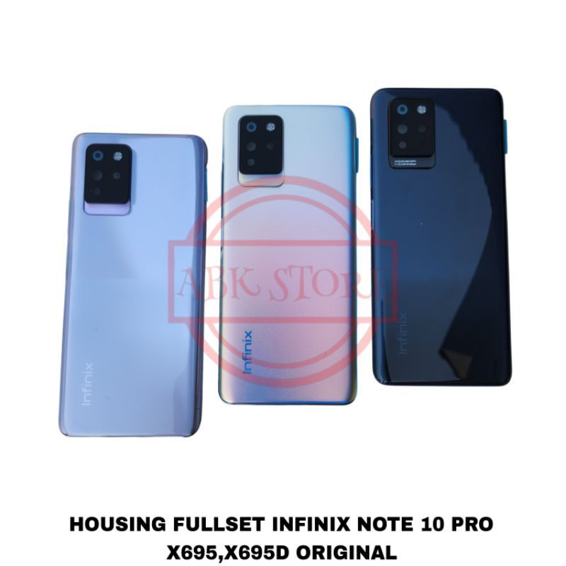 KESING CASING HOUSING FULLSET BEZZEL BAZZEL BACKDOOR INFINIX NOTE 10 PRO X695 X695D TUTUP BELAKANG ORIGINAL