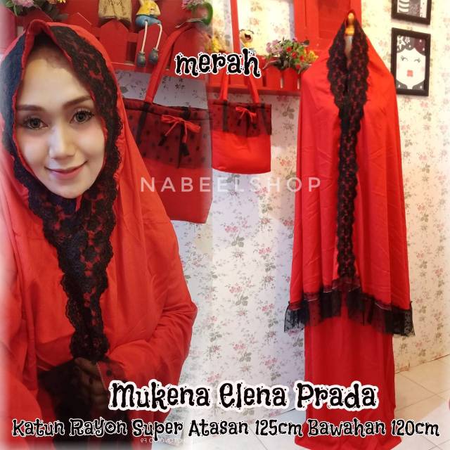 Mk elena prada merah