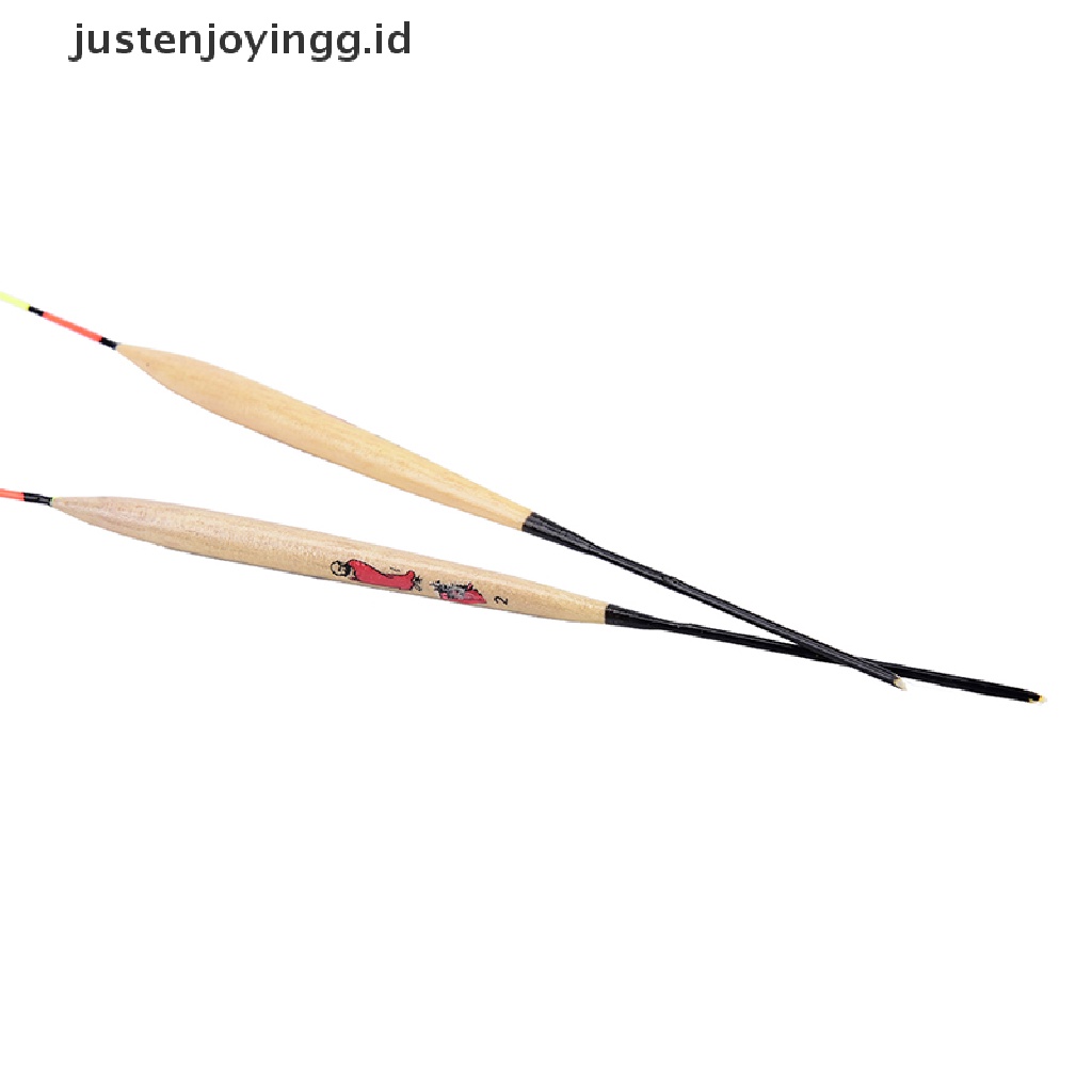 (Justenjoyingg.Id) 10pcs / Lot Pelampung Pancing Bahan Kayu