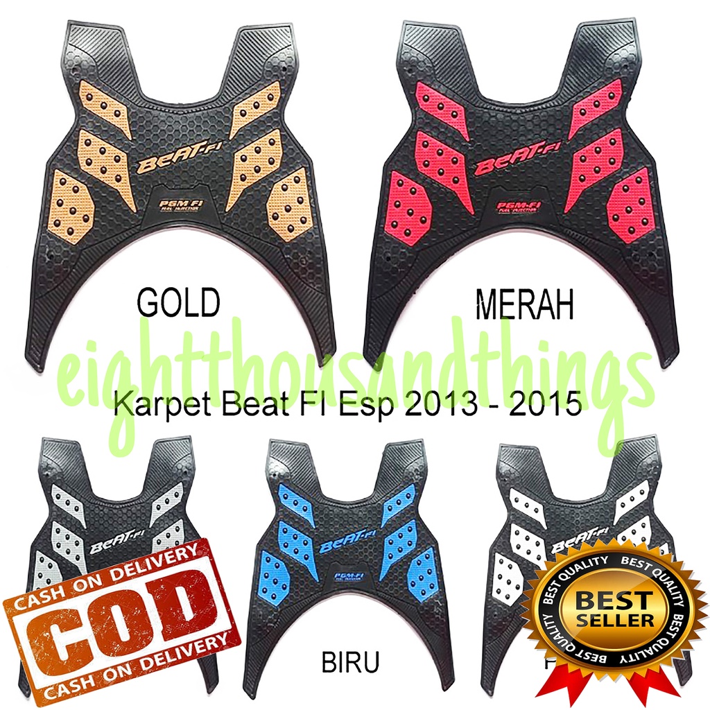 Pijakan Alas Kaki Karpet Motor Beat PGM FI Beat ESP - bodres bordes pijakan kaki karpet beat fi old model lekungan