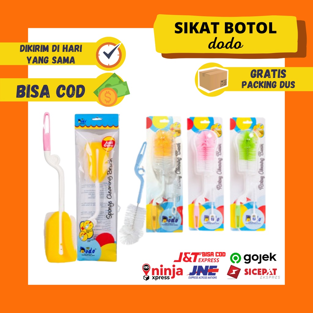 Dodo Sikat Botol Susu Milk Bottle Baby Sponge Busa Sikat Non Busa