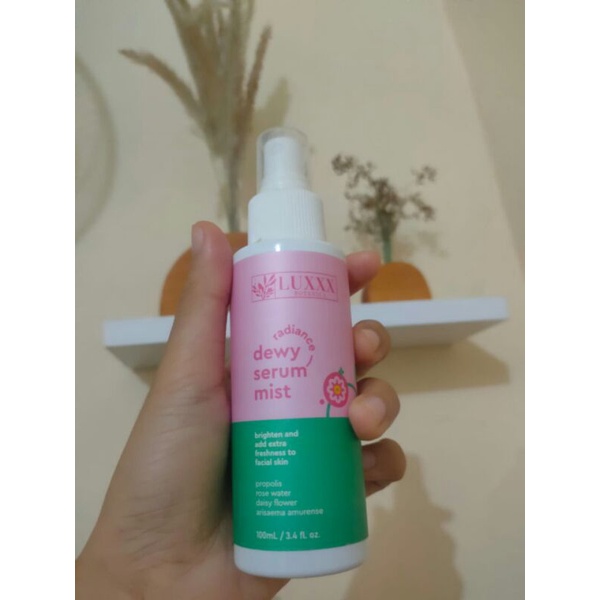 radiance dewy serum mist luxxx botanica lx facemist facespray settingspray termurah 3 in 1