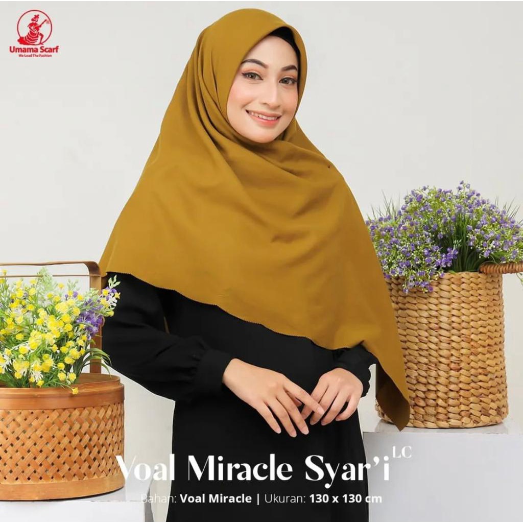 HIJAB SEGI EMPAT VOAL MIRACLE PLAIN SYARI JILBAB SEGI EMPAT VOAL POLOS SYARI KERUDUNG SEGI EMPAT SYA