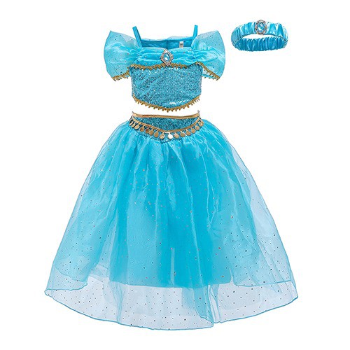 [Brandedbaby] B2W2 KOSTUM PRINCESS ANAK JASMINE / DRESS PRINCESS ANAK PEREMPUAN / BAJU ULANG TAHUN