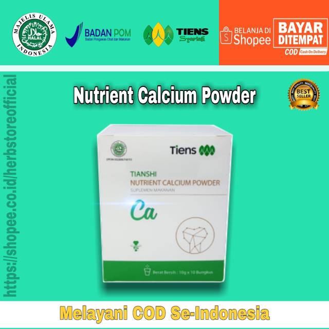 NUTRIENT CALCIUM POWDER TIENS / Kalsium Tiens / NHCP Tiens / Obat Tulang