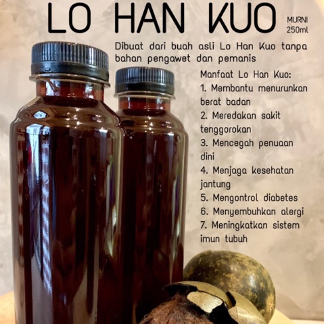 

Lo han kuo MURNI langsung minum!