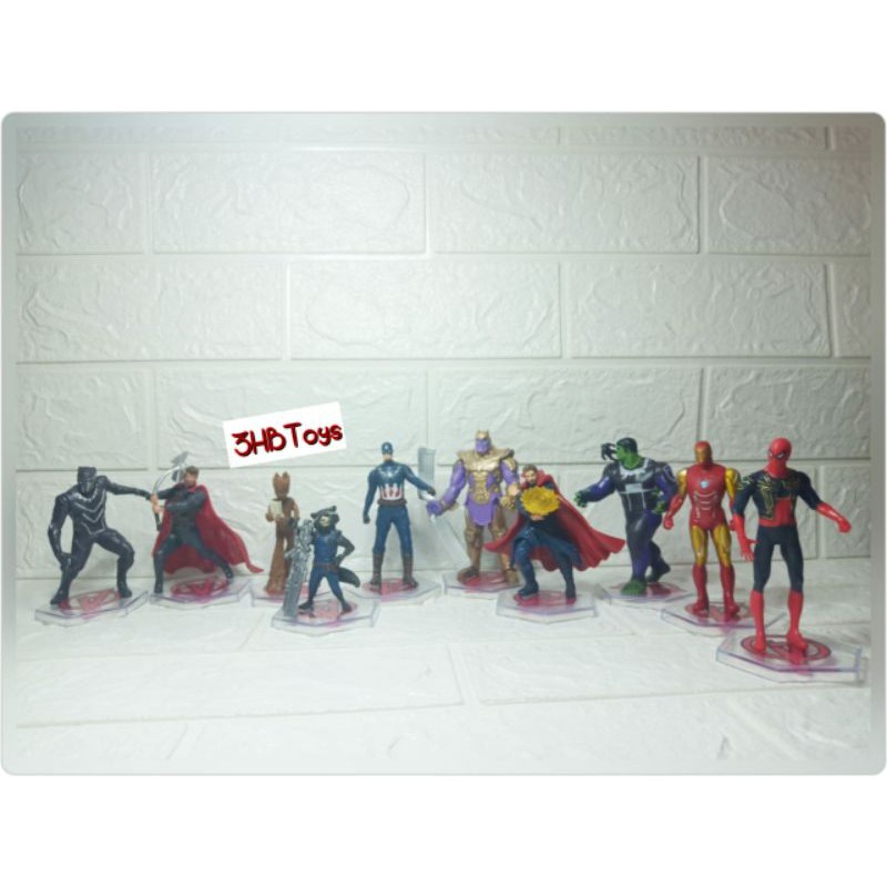 Pajangan/Figure/Mainan Anak Avenger 10pcs/set