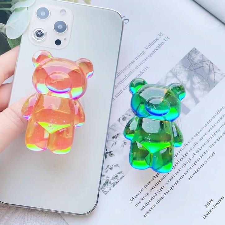 Dear--GUMMY BEAR METALIC - GRIPTOK 3D DESIGN SUPER CUTE / PHONE HOLDER / PHONE GRIP