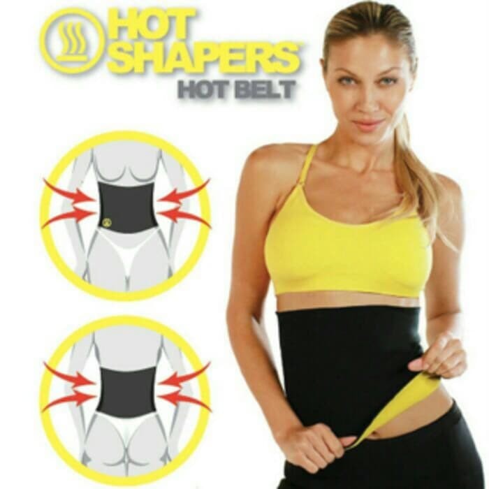 HOT SHAPER SHAPERS HOT SLIM WAIST KORSET PELANGSING PERUT PEMBAKAR LEMAK PERUT BAHAN TEBAL BERLOGO