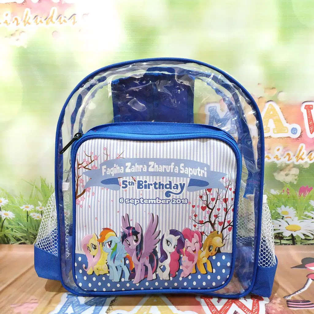 TAS SOUVENIR ULANG TAHUN / Tas Ransel mika tebal / Tas Souvenir / Tas Ulang tahun / TAS ULTAH-1