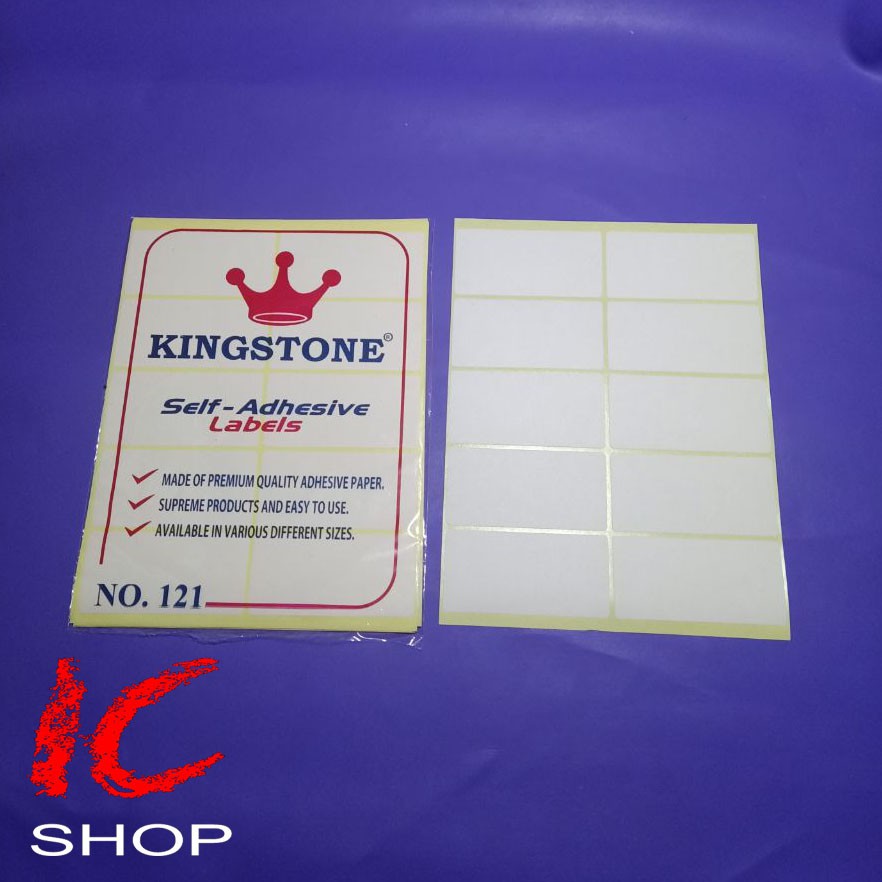 

Label Kingstone No. 121 - Self Adhesive Label 121 - Sticker