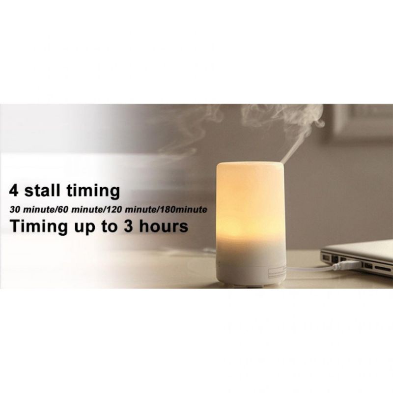 TAFFWARE HUMIDIFIRE ALAT TERAPI UAP AROMA TERAPI PENGHARUM RUANGAN DAN LAMPU HIASAN KAMAR