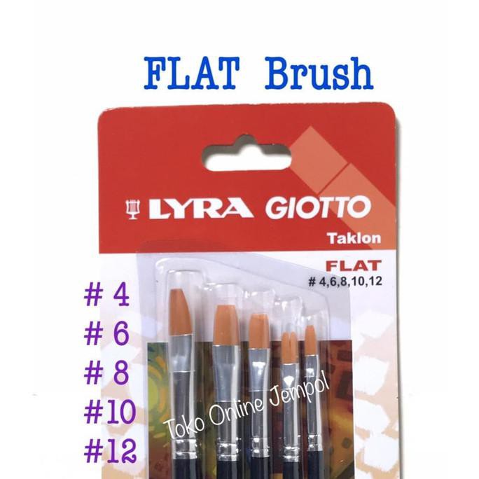 

Ready Stok! Flat Brush Isi 5 Kuas Plat Set Lyra Giotto 569900 Taklon Art Atk0956Ly Murah