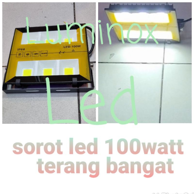 lampu tembak led 100watt 100w sorot led 100 watt 100 w cob floodlight 220v outdoor
