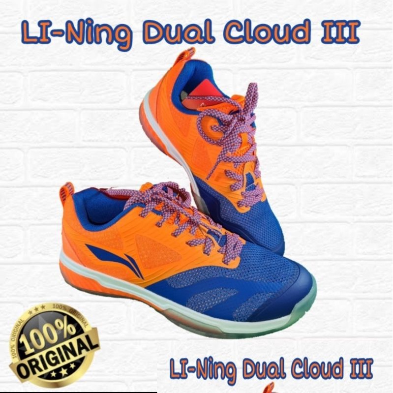 NEW Sepatu Badminton Lining DUAL CLOUD III AYTP047 ORIGINAL