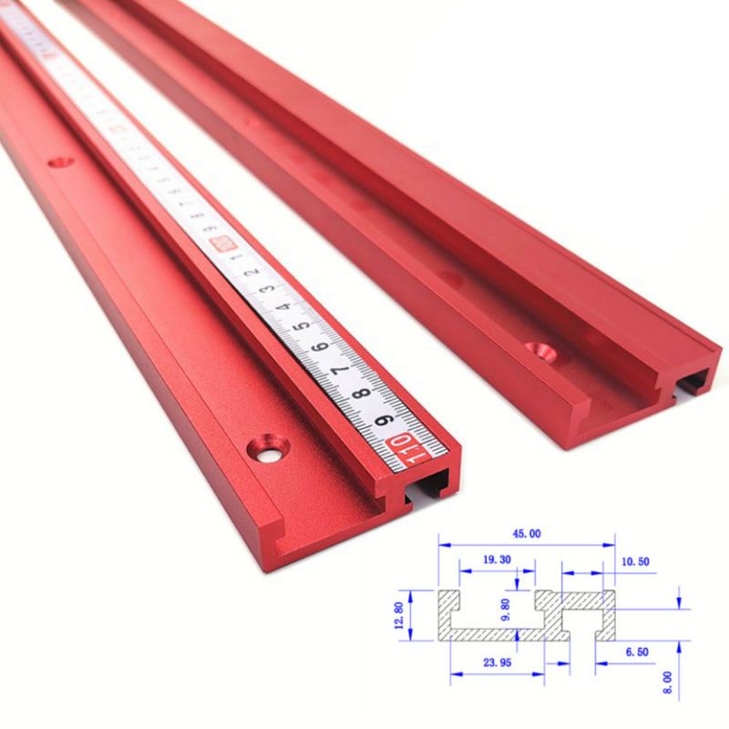 FNICEL T-tracks Slot Miter Slider Bar Woodworking Tools 400 mm - 45TSLOT