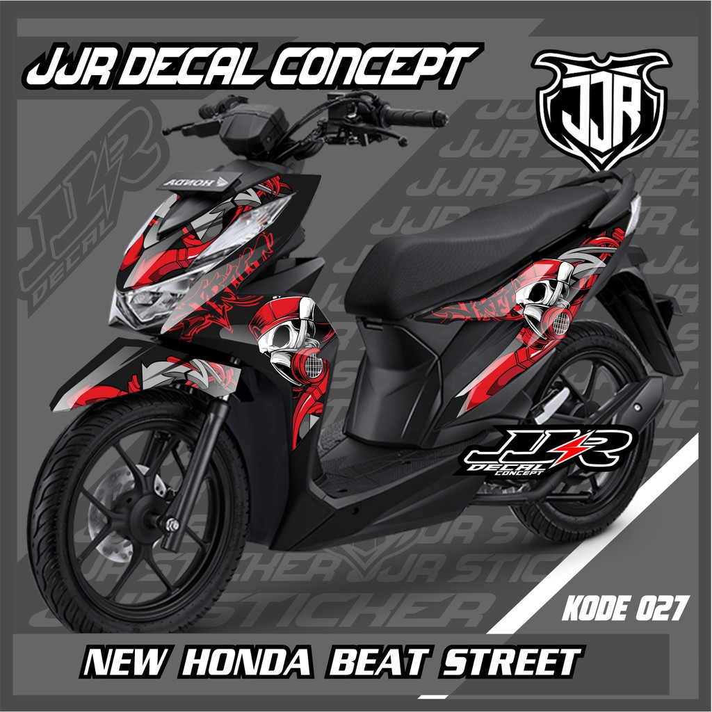 Stiker Decal  Honda New Beat street 2020-2023 stiker honda beat new street  full body-BEAT DELUXE