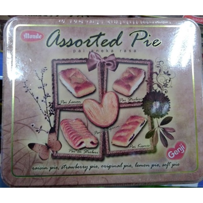 Monde Pie Aneka Rasa Assorted Pie Genji Kaleng 285g 285 gram biscuit biskuit