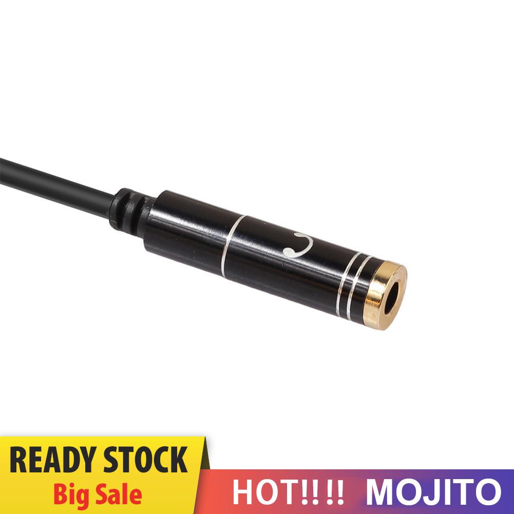 MOJITO 3.5mm Jack Headphone+Mic Audio Splitter Gold-Plated Aux Extension Cable