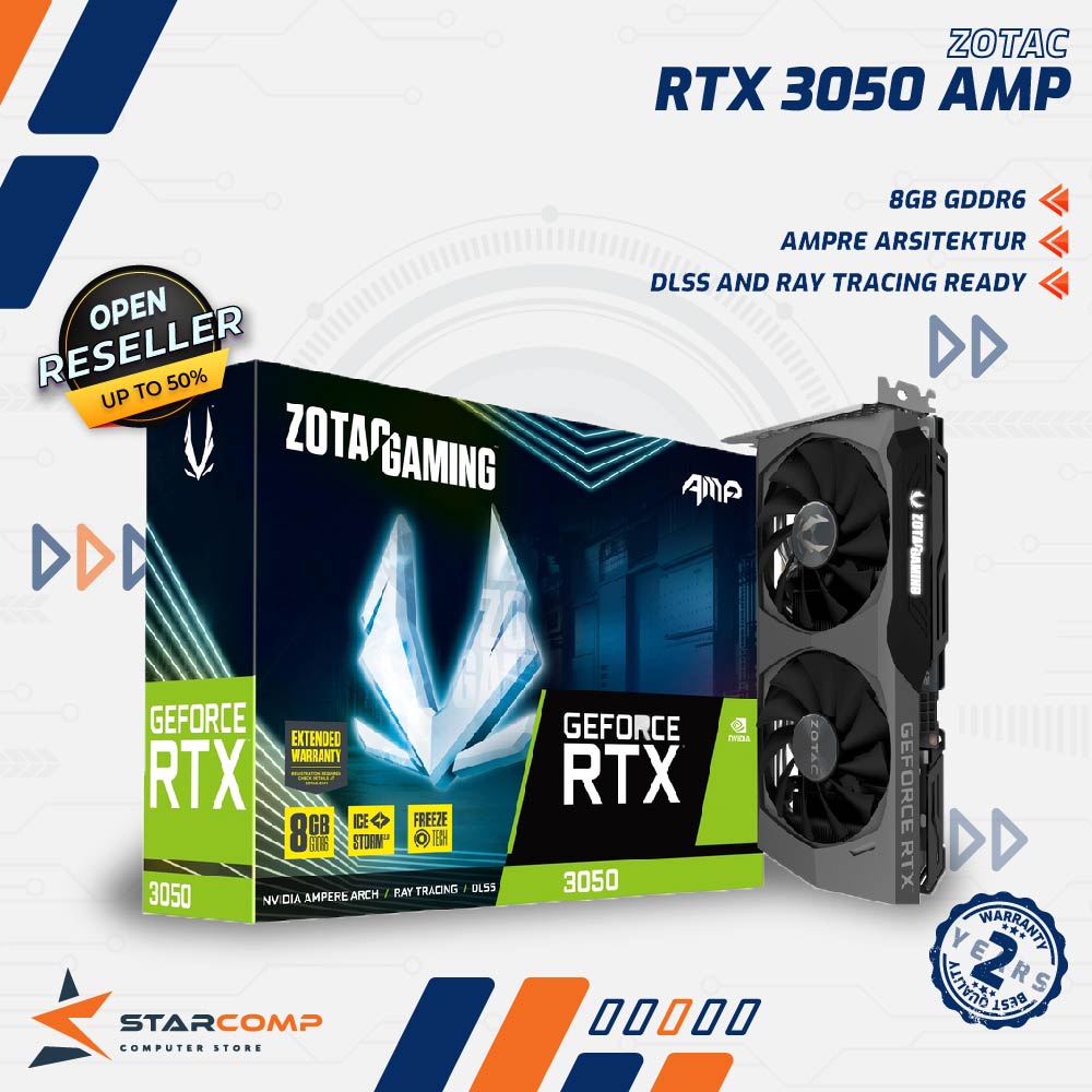 ZOTAC GAMING GeForce RTX 3050 Twin Edge 8GB GDDR6 RTX3050