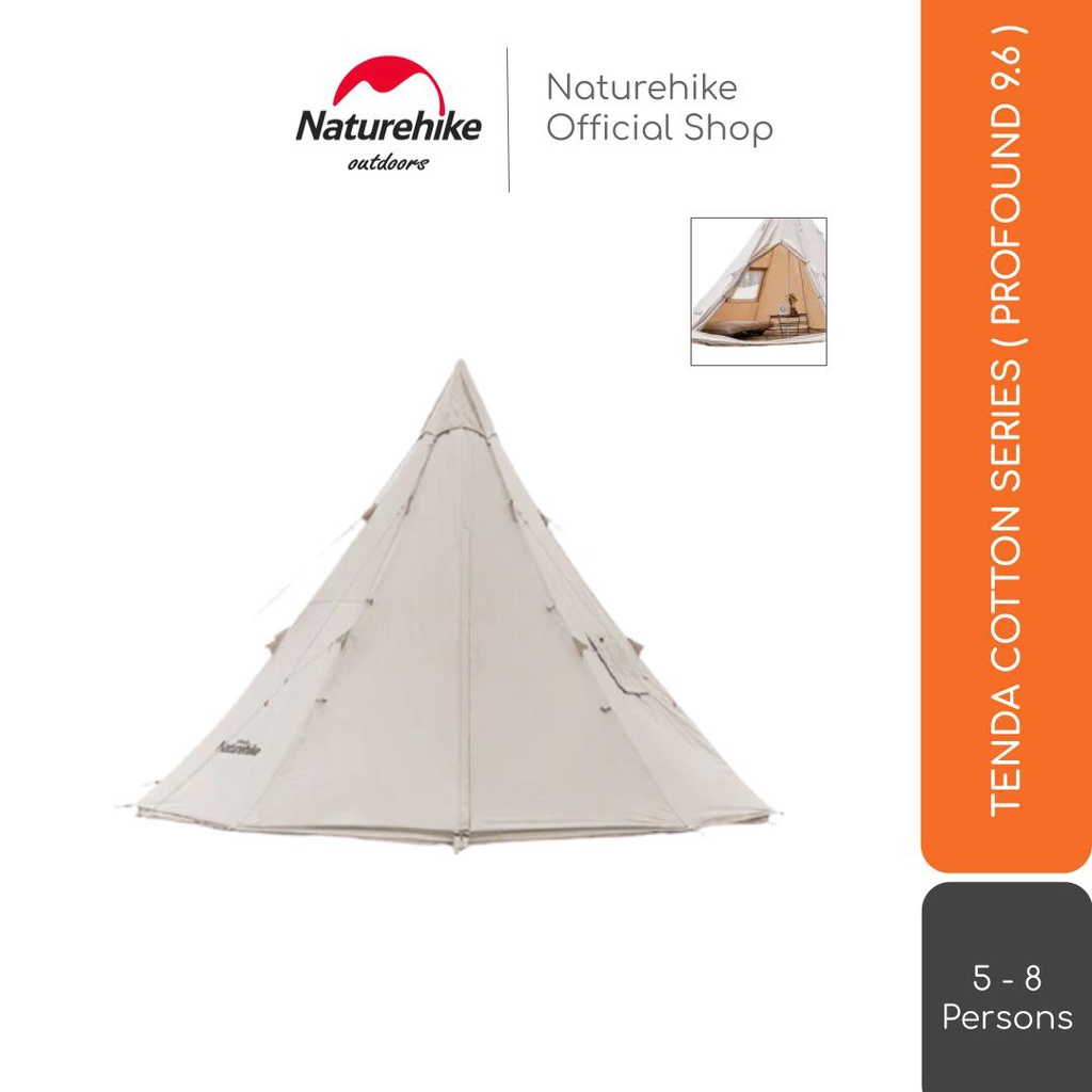 Naturehike Tenda Cotton Series Nh20Zp002 Safari Glamping Camping