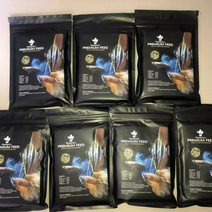 Pandora Pelet Premium Black - ikan guppy / cupang / ikan tropis 100 g