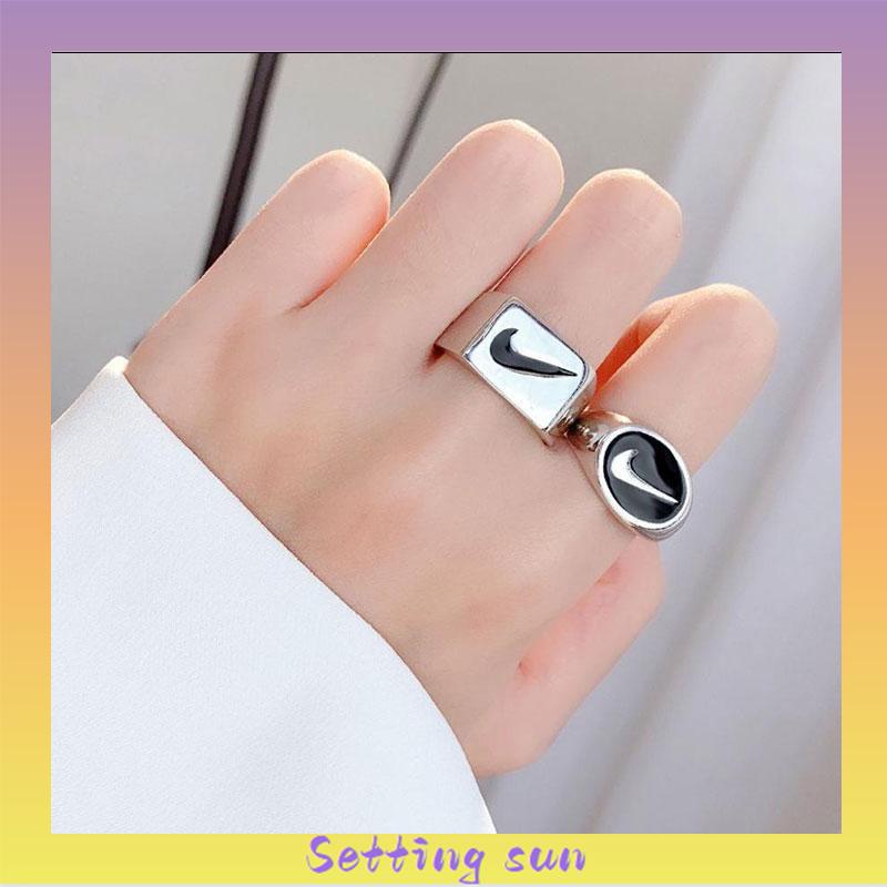 7PCS/COD✨Cincin N1ke gaya Korea Untuk Pria Dan Wanita TN