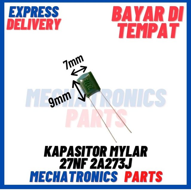 [PAS-9270] KAPASITOR MYLAR 27NF 2A273J