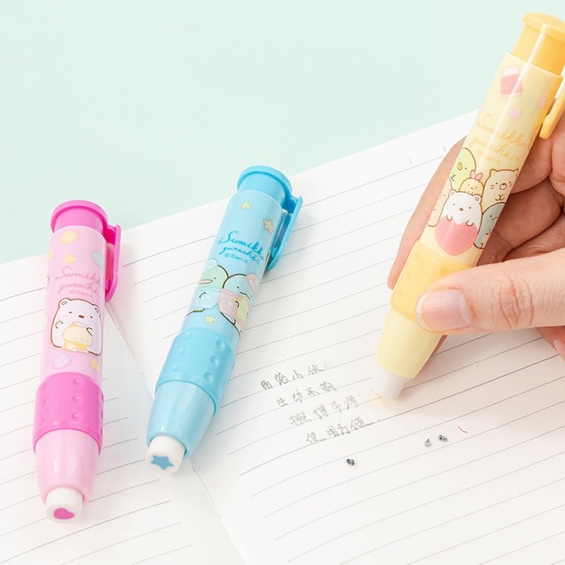 KENSHO Penghapus Cetek Click Eraser Sumikkogurashi Lucu Import