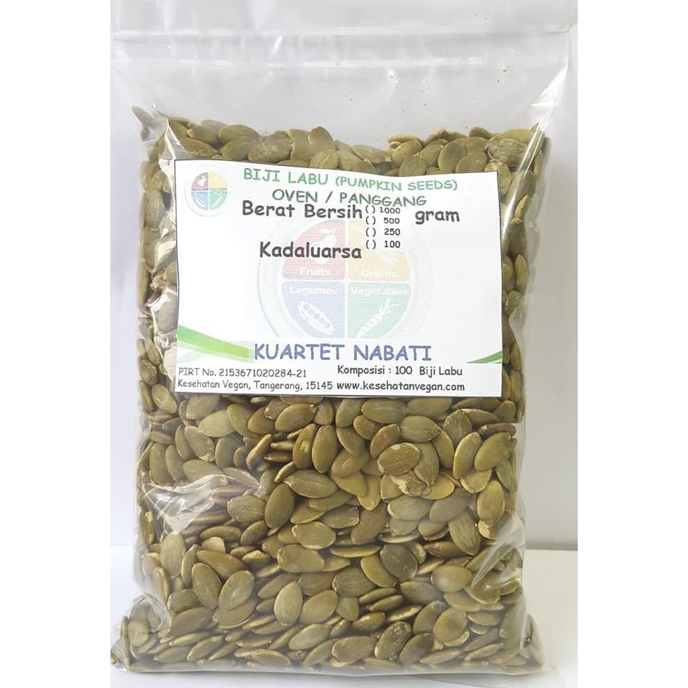 

MURAH PROMO Pumpkin Seed - Biji Labu Kupas - Oven - Roasted - Matang 1000 Gr