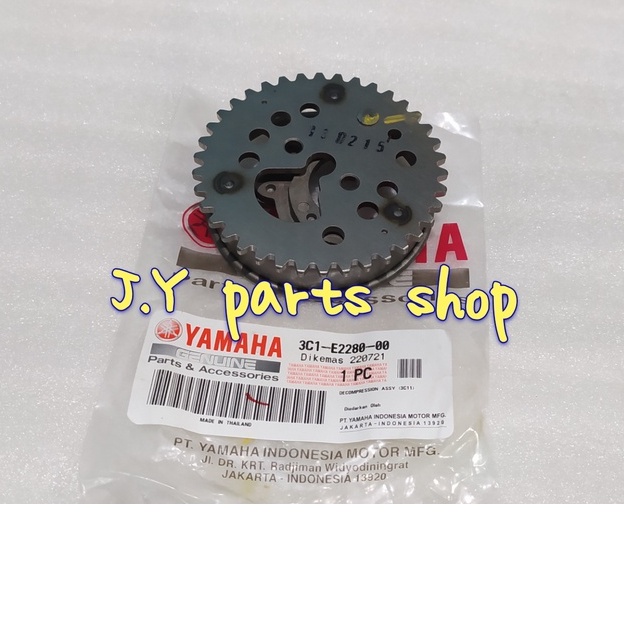 GEAR GIGI SENTRIK KETENG TIMING DECOMPRESSION ASSY VIXION LAMA ORIGINAL YGP 3C1-E2280-00